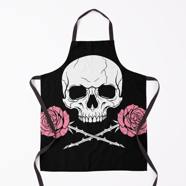 Item preview, Gothic Skull with Pink Roses Tattoo designed and sold by bolayousri.