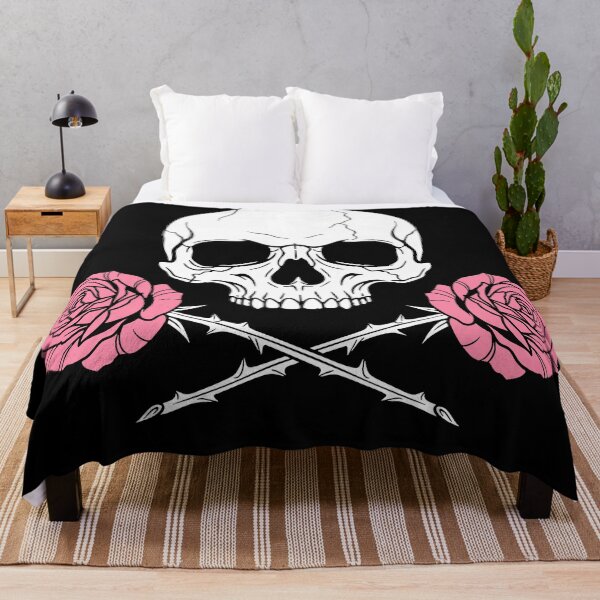 Item preview, Gothic Skull with Pink Roses Tattoo designed and sold by bolayousri.