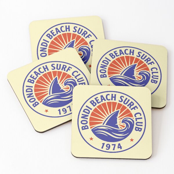 Item preview, Bondi Beach Surf Club 1974 Blue Sun Wave Badge designed and sold by NUSA NIPA.