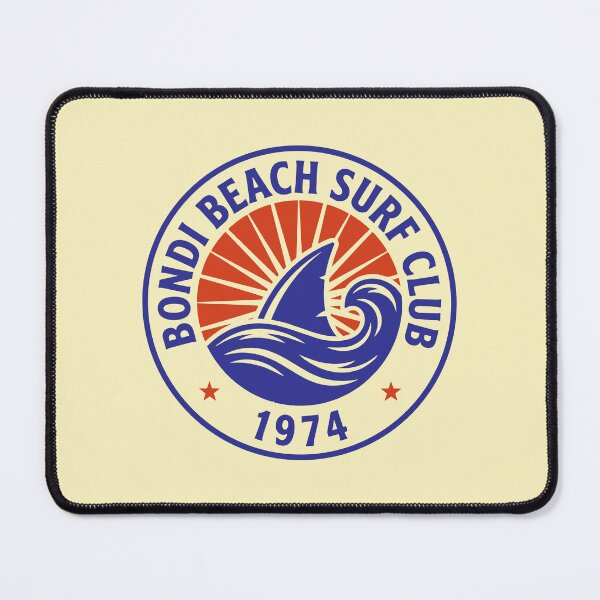 Item preview, Bondi Beach Surf Club 1974 Blue Sun Wave Badge designed and sold by NUSA NIPA.