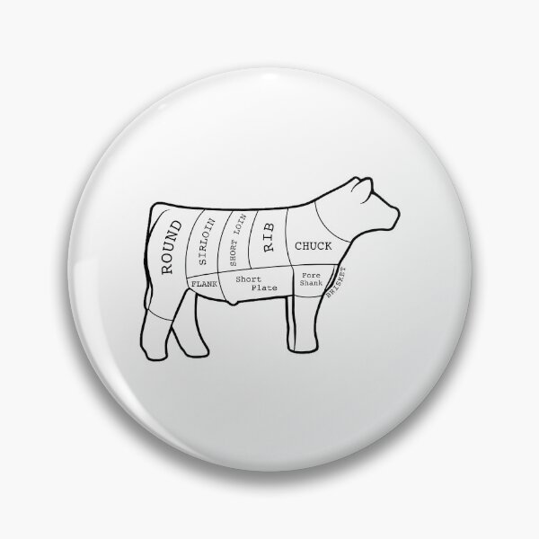 Item preview, Butcher Cut Show Steer Silhouette  - Not For Resale Without Permission designed and sold by jazlee-nwallin.