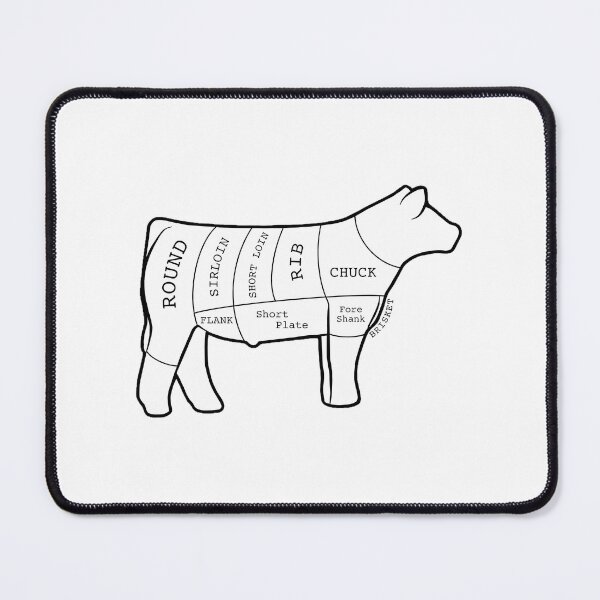 Item preview, Butcher Cut Show Steer Silhouette - Not For Resale Without Permission designed and sold by jazlee-nwallin.