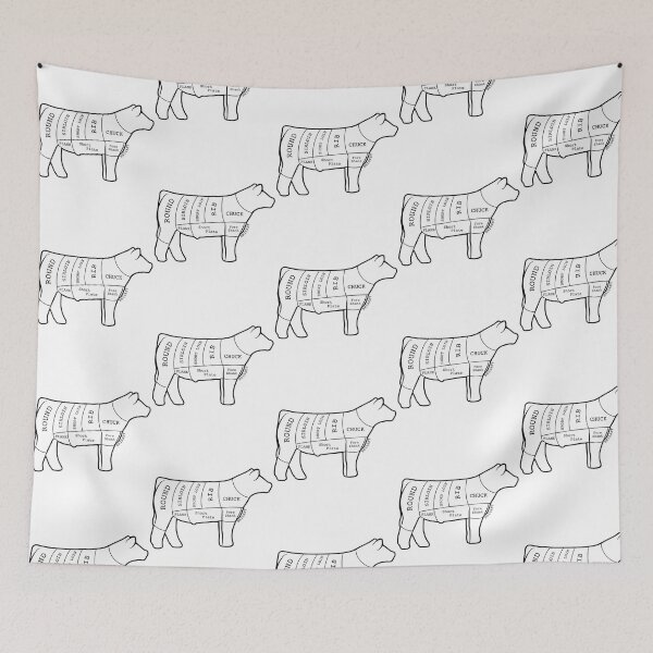 Item preview, Butcher Cut Show Steer Silhouette  - Not For Resale Without Permission designed and sold by jazlee-nwallin.