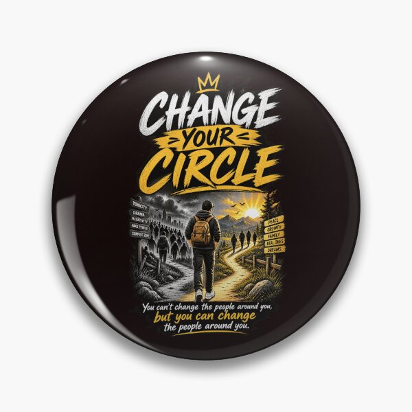 Item preview, Change Your Circle Motivational Art designed and sold by WearTheVibe Store.