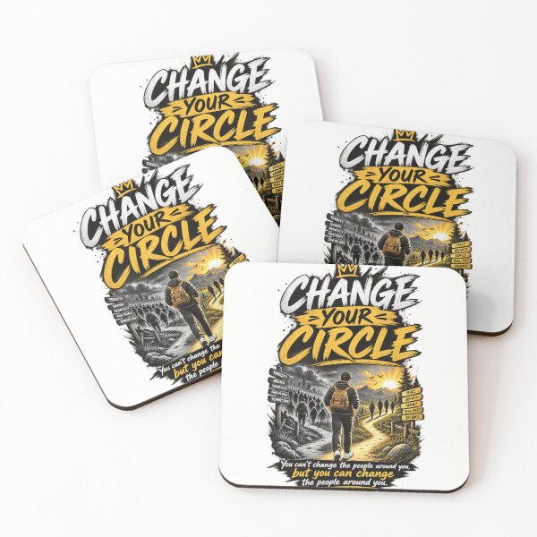 Item preview, Change Your Circle Motivational Art designed and sold by WearTheVibe Store.