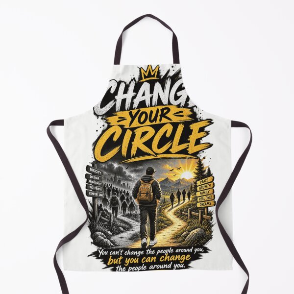 Item preview, Change Your Circle Motivational Art designed and sold by WearTheVibe Store.