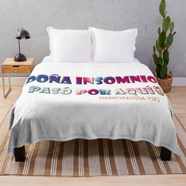Item preview, Doña insomnio pasó por aquí - Spanish Menopause Humor designed and sold by Yamy Morrell Art and Design.