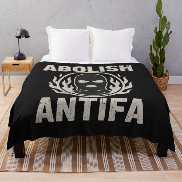 Item preview, Abolish Antifa Vintage Balaclava Flame Political Statement designed and sold by CaChimShop.