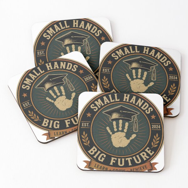 Item preview, Small Hands Big Future Graduation School Education Design designed and sold by Haque Designs.