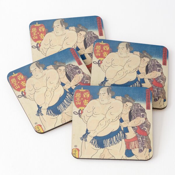 Artikelvorschau, Sumo-Ringer Iowazan Vintage japanisches Ukiyo-e Utagawa Kunisada entworfen und verkauft von vekotpu.