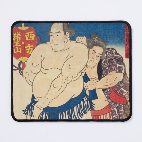 Item preview, Sumo Wrestler Iowazan Vintage Japanese Ukiyo-e Utagawa Kunisada designed and sold by vekotpu.