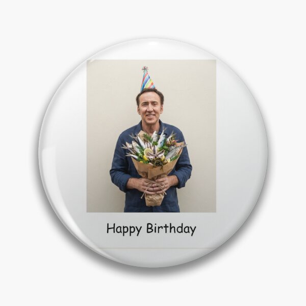Item preview, Nicolas cage birthday fish bouquet gift cake memes happy Funny prank meme  weird  designed and sold by CheeseBlueprint.