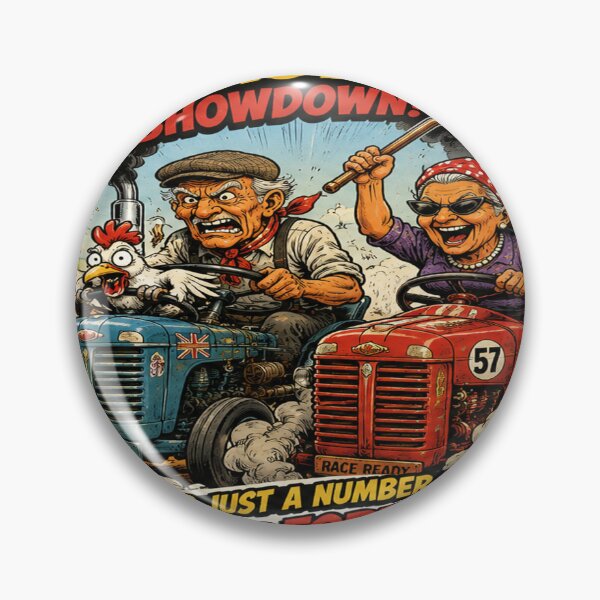 Item preview, Funny Retirement Racing Team Vintage Tractor Race Retro Comic designed and sold by frestshop.