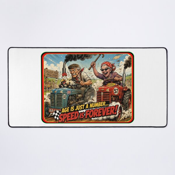 Item preview, Funny Retirement Racing Team Vintage Tractor Race Retro Comic designed and sold by frestshop.