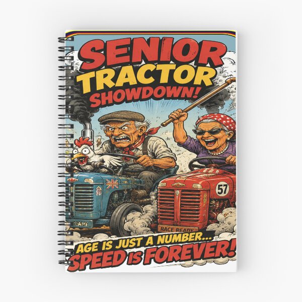 Item preview, Funny Retirement Racing Team Vintage Tractor Race Retro Comic designed and sold by frestshop.