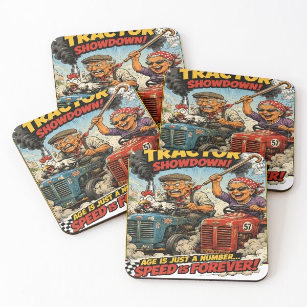 Item preview, Funny Retirement Racing Team Vintage Tractor Race Retro Comic designed and sold by frestshop.