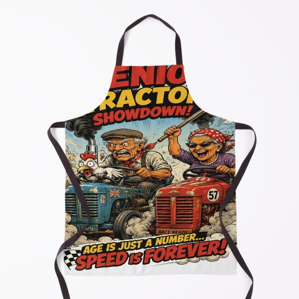Item preview, Funny Retirement Racing Team Vintage Tractor Race Retro Comic designed and sold by frestshop.