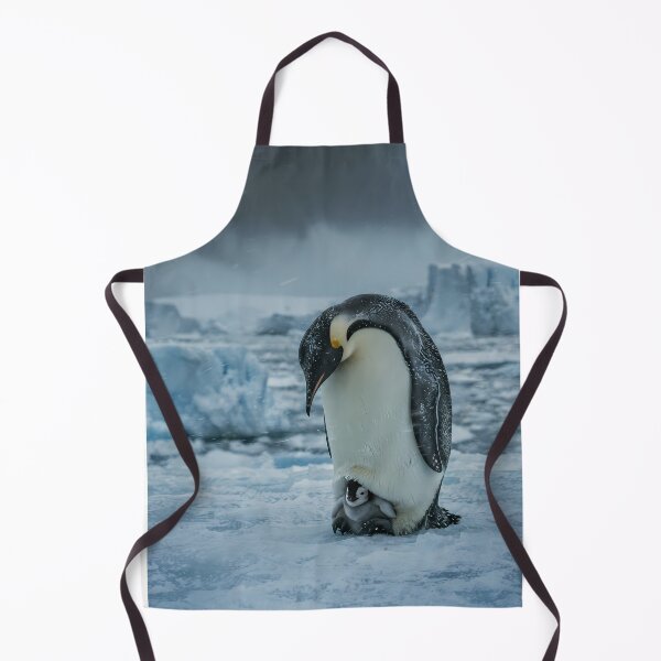 Item preview, Guardian of the Ice: Emperor Penguin Father's Devotion Art Print, Cinematic Wildlife Documentary Photography designed and sold by SOOstudio73.