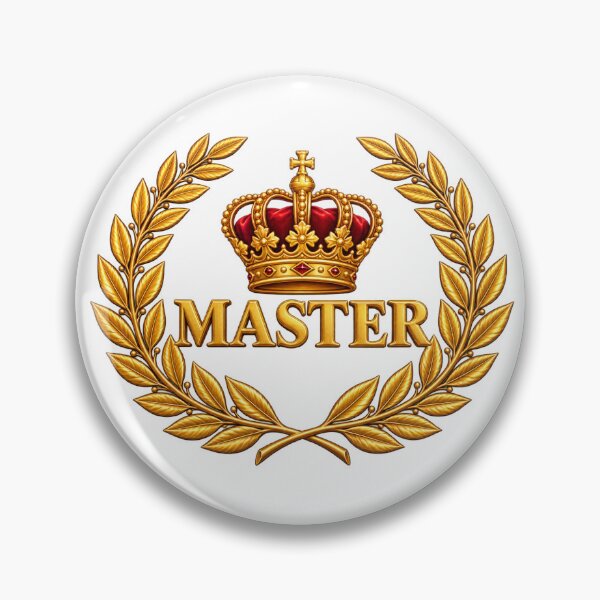 Item preview,  Golden master Crown Laurel Wreath Emblem designed and sold by FinallBoss.