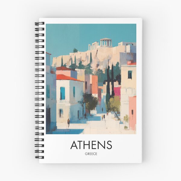 Item preview, Athens Acropolis, Whitewashed Street Decor designed and sold by MarkedArtPrints.