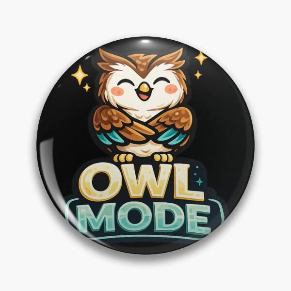 Item preview, Owl Mode – Cute Happy Owl Design designed and sold by ArtisticHeart21.
