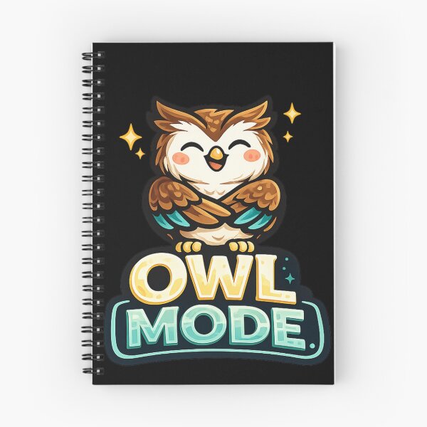 Item preview, Owl Mode – Cute Happy Owl Design designed and sold by ArtisticHeart21.