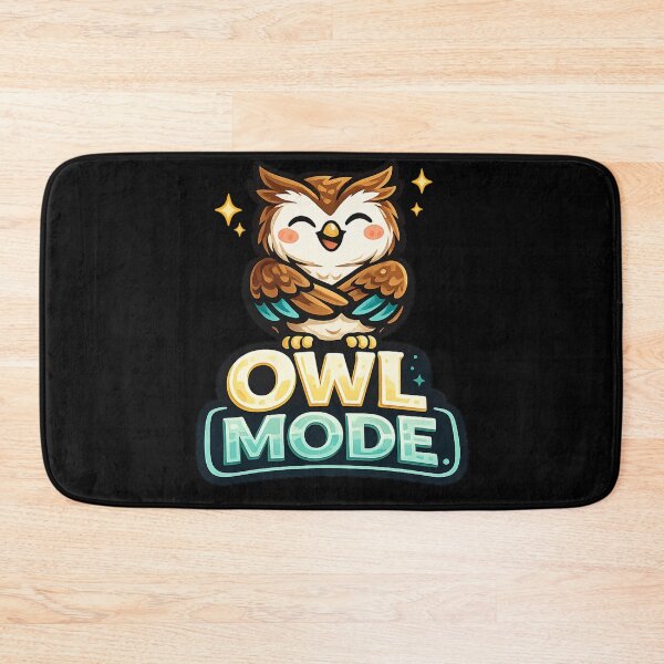 Item preview, Owl Mode – Cute Happy Owl Design designed and sold by ArtisticHeart21.