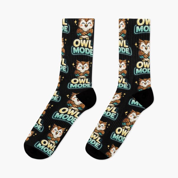 Item preview, Owl Mode – Cute Happy Owl Design designed and sold by ArtisticHeart21.