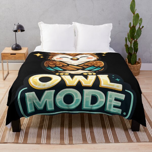 Item preview, Owl Mode – Cute Happy Owl Design designed and sold by ArtisticHeart21.