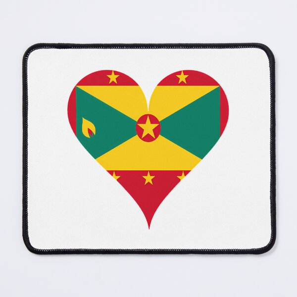 Item preview, Grenada Flag Heart designed and sold by karmyn-clawso.