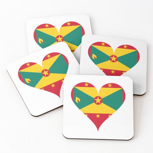 Item preview, Grenada Flag Heart designed and sold by karmyn-clawso.