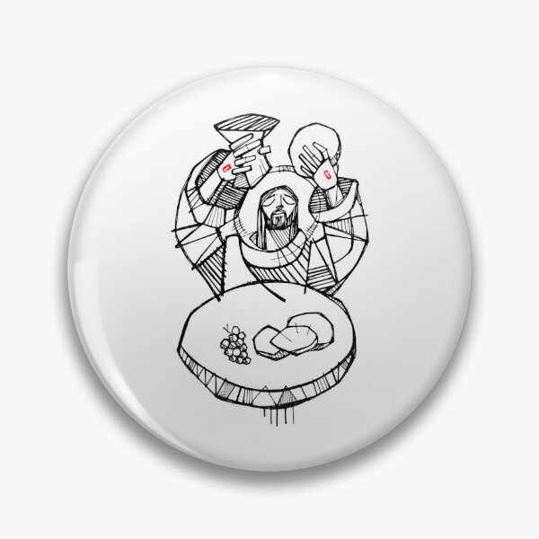Item preview, Jesus Christ At Eucharist Illustration designed and sold by kamran-cordes.