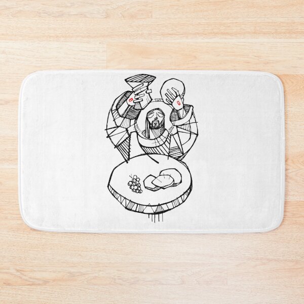 Item preview, Jesus Christ At Eucharist Illustration designed and sold by kamran-cordes.