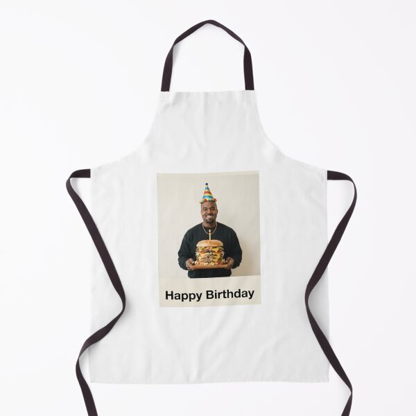 Item preview, Kanye west birthday hamburger burger gift cake memes happy Funny prank meme weird designed and sold by CheeseBlueprint.