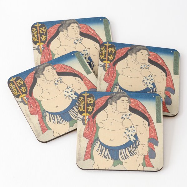 Item preview, Sumo Wrestler Amatsukaze Vintage Japanese Ukiyo-e Utagawa Kunisada designed and sold by vekotpu.