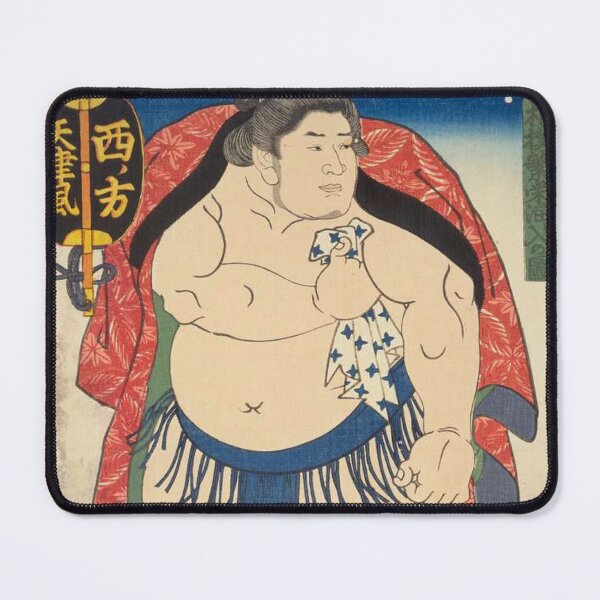 Item preview, Sumo Wrestler Amatsukaze Vintage Japanese Ukiyo-e Utagawa Kunisada designed and sold by vekotpu.