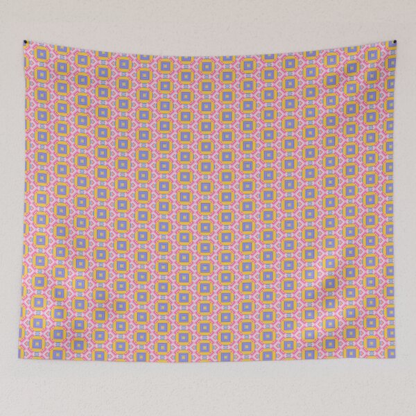 Item preview, Falling Confetti Pastel Geometric Square Pattern designed and sold by whimsiqueer.