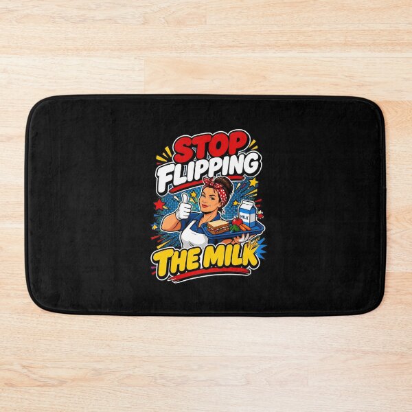 Item preview, Stop Flipping The Milk Lunch Lady Funny designed and sold by PaletteArc.