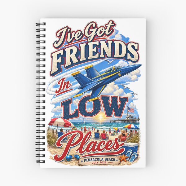 Item preview, Pensacola Beach Airshow 2026 Low Pass Friends in Low Places Retro Aviation designed and sold by Mahmoud Salah.