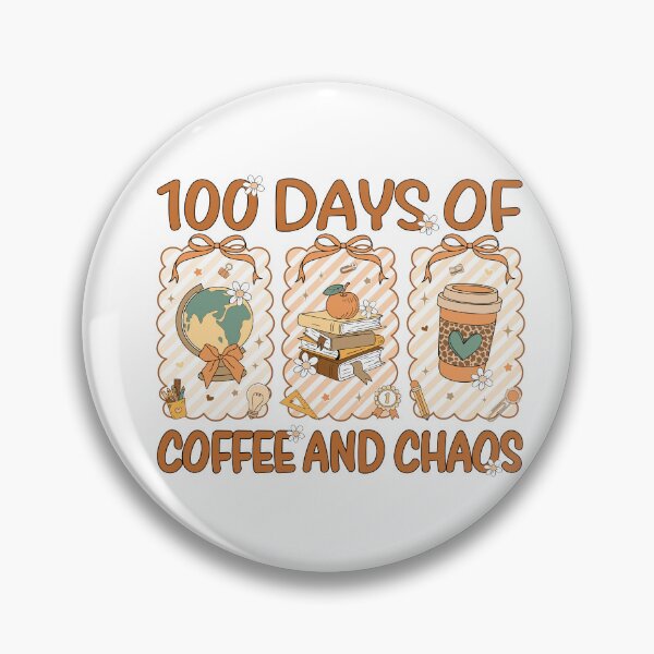 Item preview, 100 Days of Coffee and Chaos Teacher Life designed and sold by varin-studio.