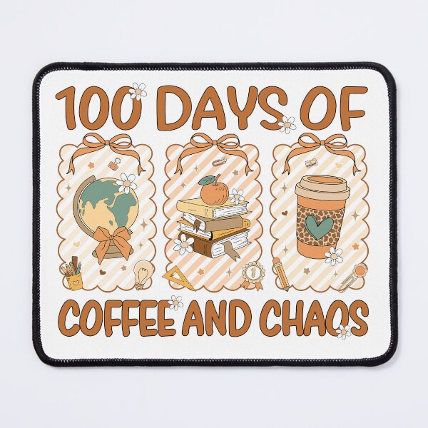 Item preview, 100 Days of Coffee and Chaos Teacher Life designed and sold by varin-studio.