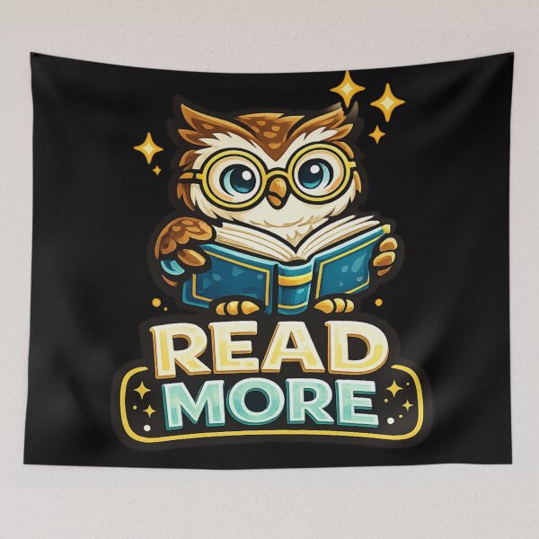 Item preview, Read More – Smart Owl Book Lover Design designed and sold by ArtisticHeart21.