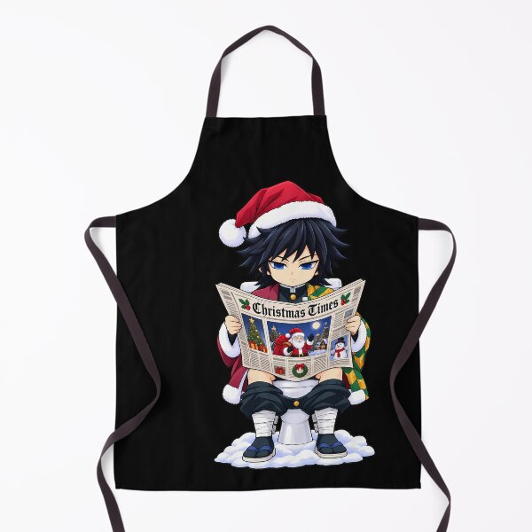 Item preview, Giyu Tomioka Demon Slayer Christmas Newspaper Toilet Humor designed and sold by mildaclairmo.