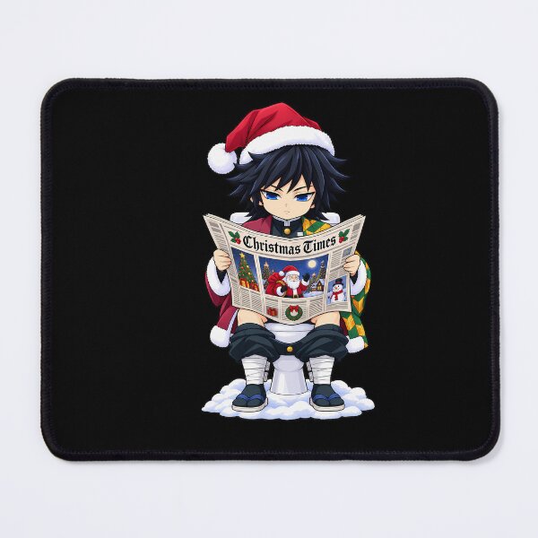 Item preview, Giyu Tomioka Demon Slayer Christmas Newspaper Toilet Humor designed and sold by mildaclairmo.