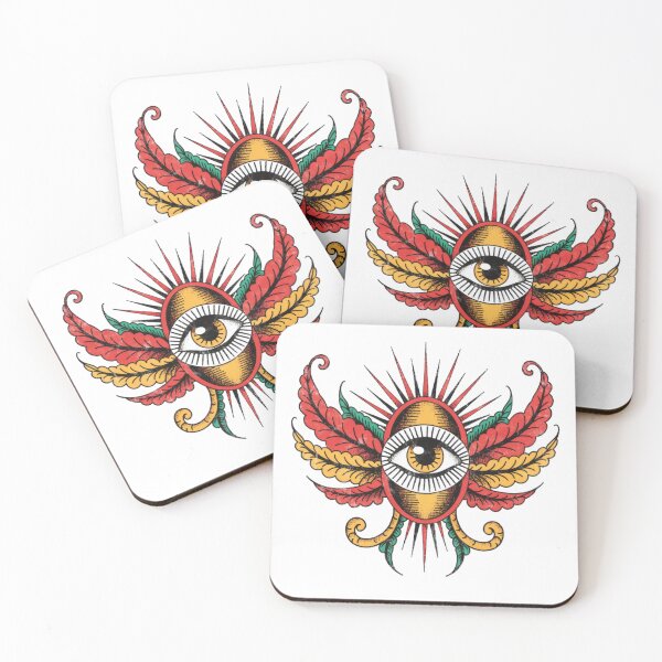 Item preview, Vintage American Traditional Winged All Seeing Eye designed and sold by Wongvian.