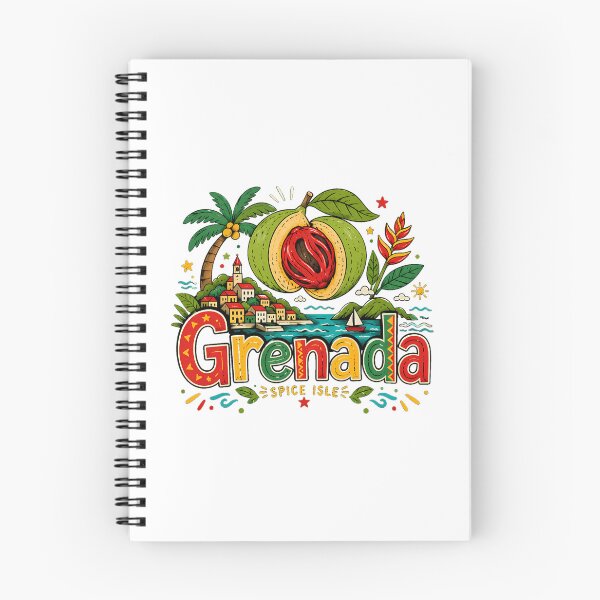 Item preview, Hand Drawn Grenada Travel Souvenir Landmark Gift designed and sold by karmyn-clawso.