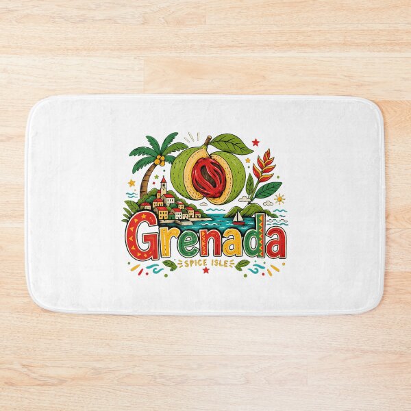 Item preview, Hand Drawn Grenada Travel Souvenir Landmark Gift designed and sold by karmyn-clawso.