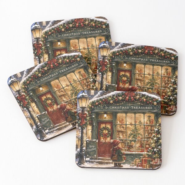 Aperçu de l'œuvre Christmas Treasures – Cozy Vintage Christmas Gift Shop créée et vendue par TeikunShop.