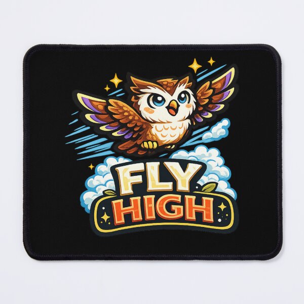Item preview, Fly High – Inspirational Owl Adventure Design designed and sold by ArtisticHeart21.