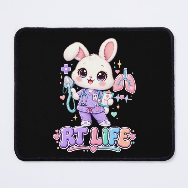 Item preview, RT Life Cute Bunny Respiratory Therapist designed and sold by ClinicalHubs.